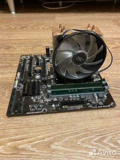 Материнская плата, процессор, оперативка, куллер