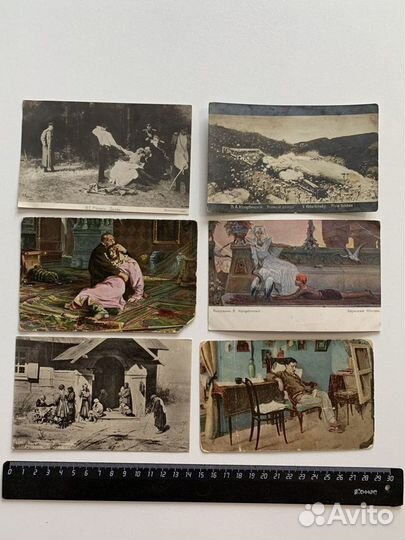 Набор почтовых открыток 19 века, есть хорошие