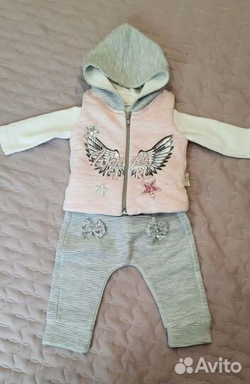 Костюм тройка на девочку с жилеткой
