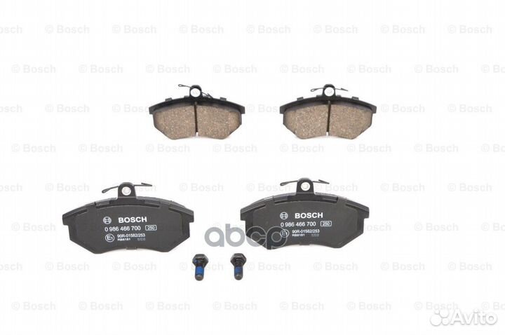 Колодки тормозные дисковые перед 0986466700