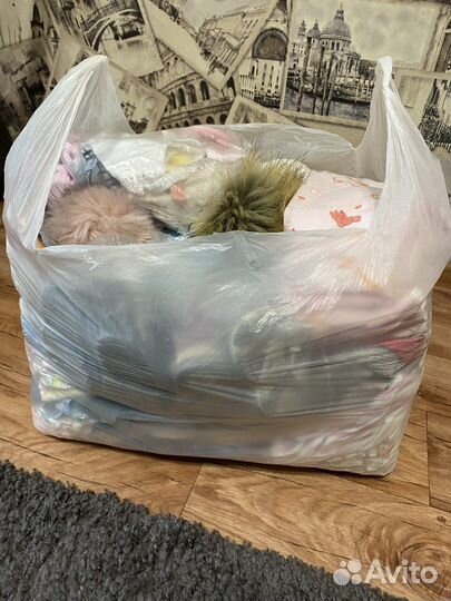 Вещи пакетом на девочку от 0 (56,62,68,74,80)