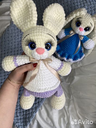 Вязаный зайка