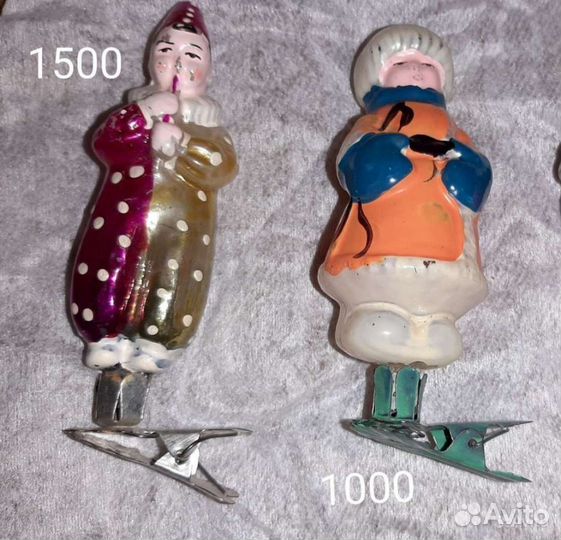 Елочные игрушки ретро