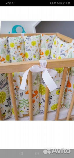 Бортики и одеяло в кроватку