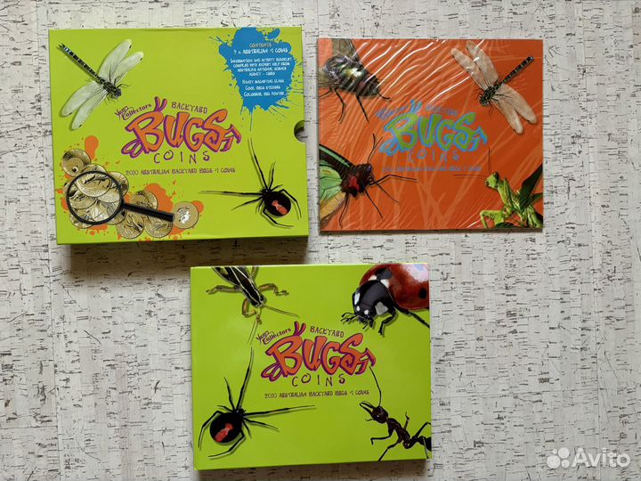 Набор коллекционных монет Backyard Bugs