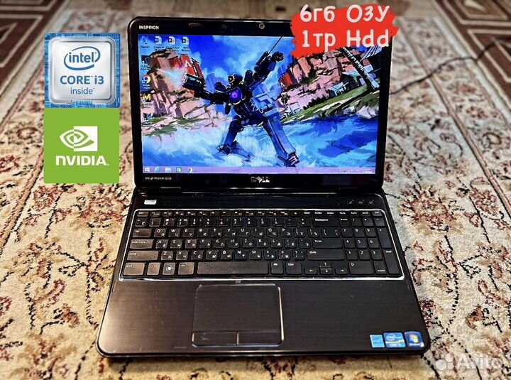 Мощный Ноутбук Dell core i3/1тр/6гб/GT 525m