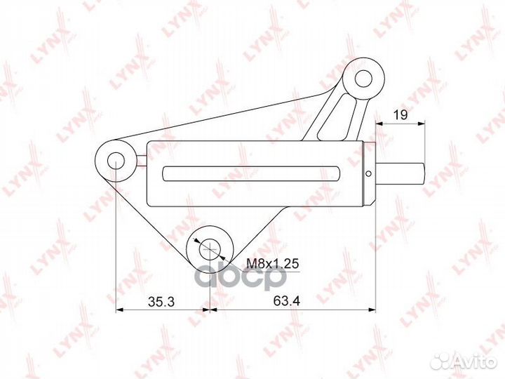 Натяжитель ремня грм lynxauto PT-1003 audi A4 1