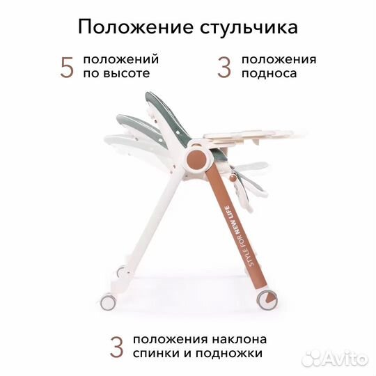 Стульчик для кормления happy baby