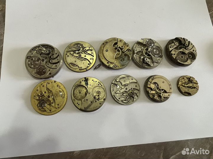 Механизмы Швейцарских часов Longines 22 штуки