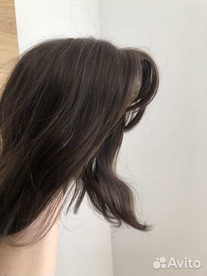 Парик накладка из натуральных волос