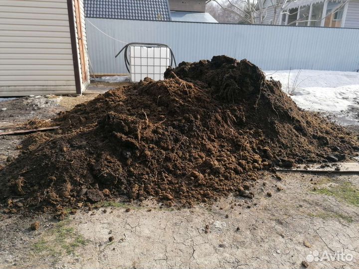 Конский перегной валом 6 кубов