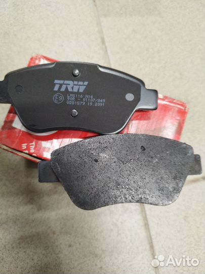 Колодки тормозные перед к-т fiat Siena 178