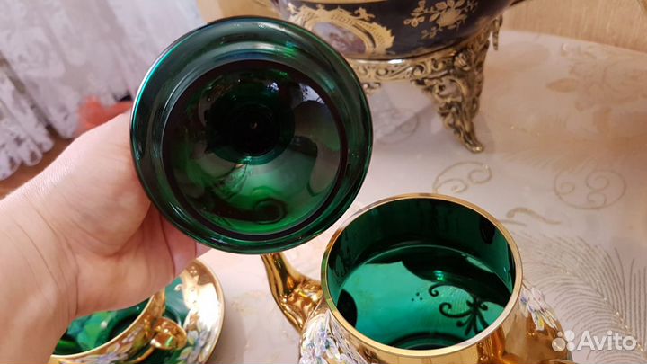 Чайный сервиз Богемия. Смальта. Лепка