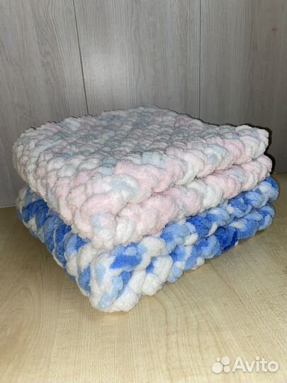 Плед детский вязаный ручная работа