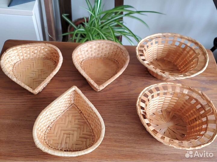 Плетеные декоративные корзинки/сухарницы
