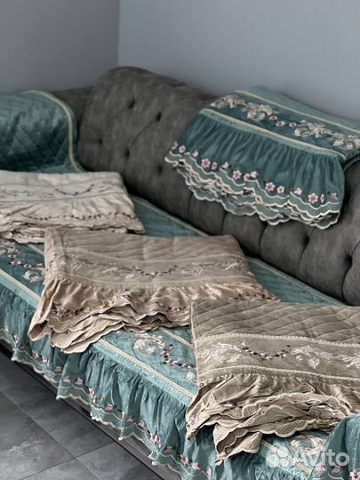 Домашний текстиль: сидушки, покрывала, постель