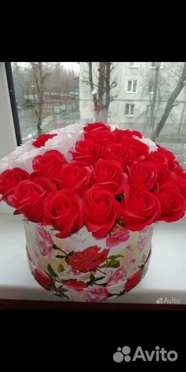 Букеты из мыльных роз