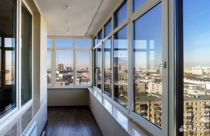 Остекление окон и балконов пвх