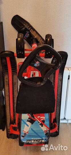 Детский снегокат с колесами