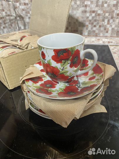 Чашка с блюдцем набор
