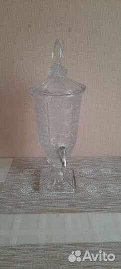 Графин диспенсер для напитков, новый, с краником