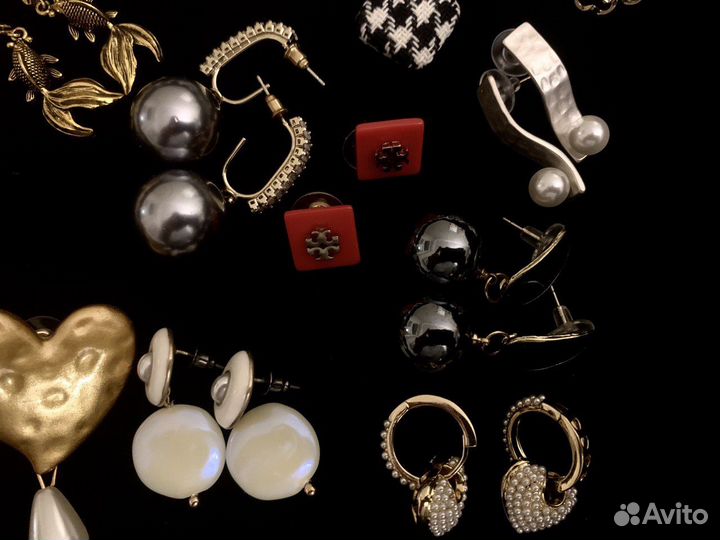 Серьги клипсы винтаж Америка torry burch Kate Spad