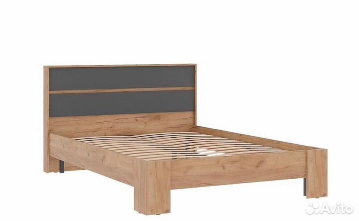 Кровать 1.6х2.0м Хелен кр 03 серый графит