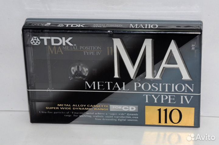 Аудиокассета TDK MA 110 metal japan market (5481)