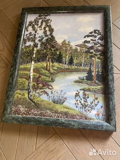 Картина панно из натуральных природных камней