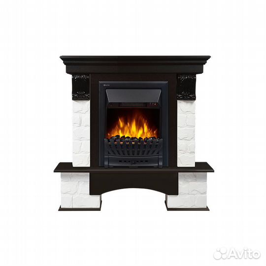 Портал Firelight Forte Classic камень белый, шпон