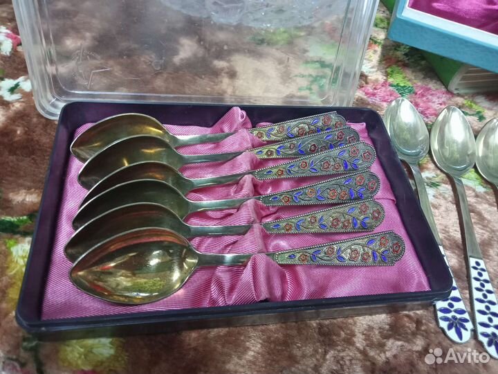 Чайные ложечки, серебро