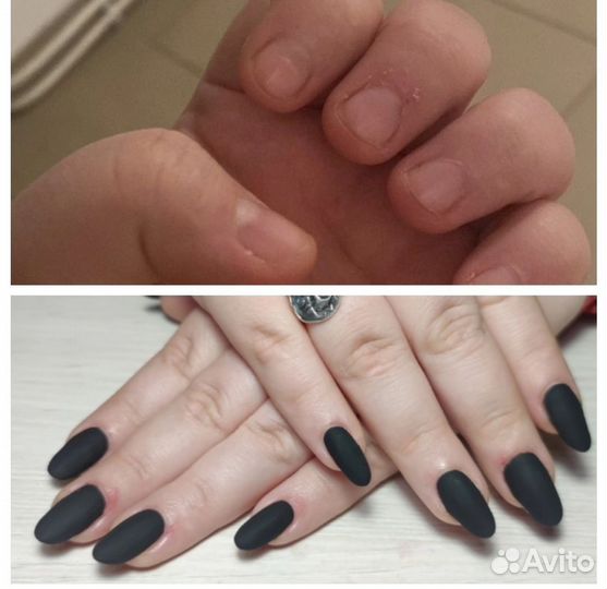 Наращивание коротких ногтей на гелевые типсы