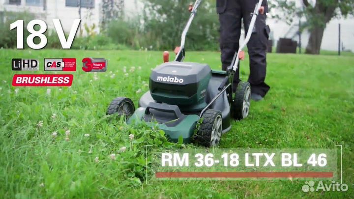 Аккумуляторная газонокосилка RM 36-18 LTX BL 36