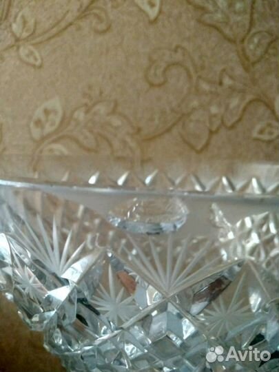 Винтажная хрустальная ваза (СССР)