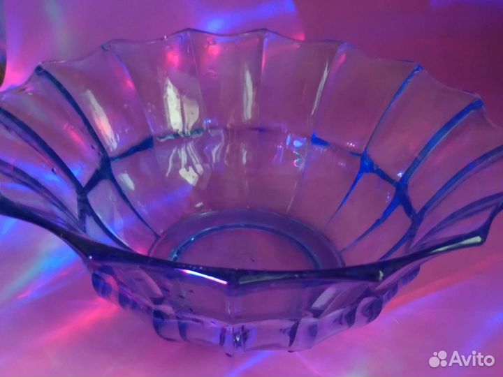 Вазы из цветного стекла СССР