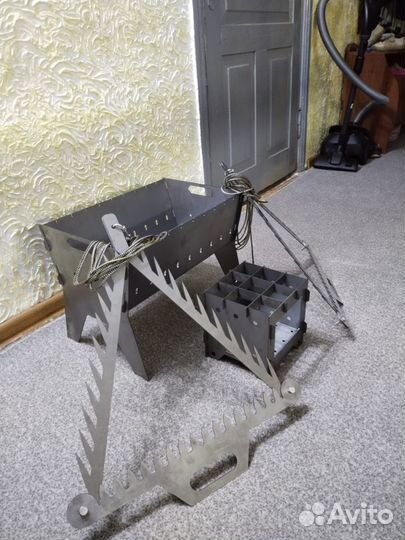 Коса донная(грабли).Печка щепочница.Мангал разборн