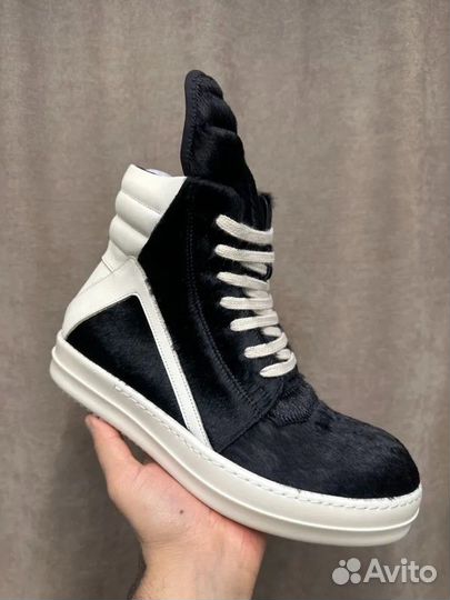 Rick owens geobasket pony hair