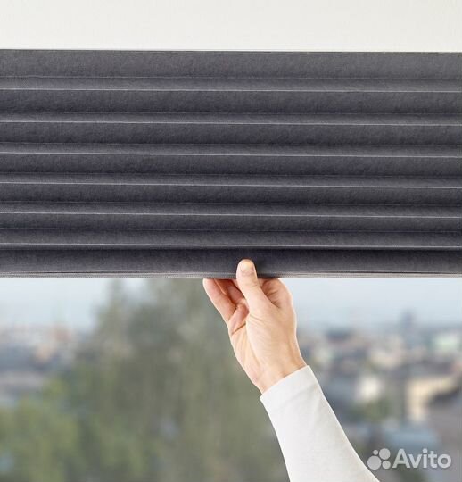 Жалюзи Шоттис (темно-серые) Икеа