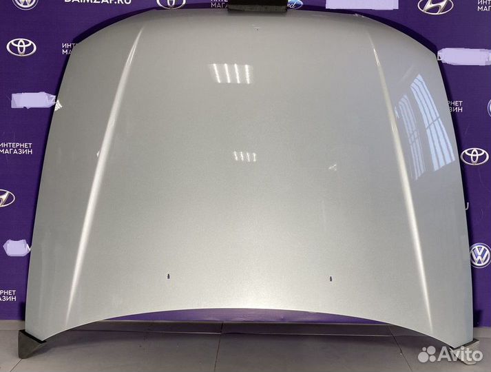 Капот hyundai accent светлое серебро