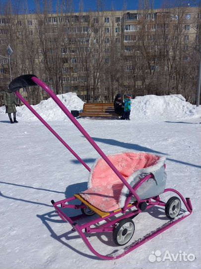 Детские санки коляска