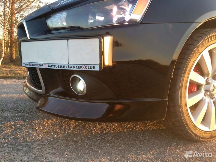 Клыки переднего бампера для Lancer 10 (рестайлинг)