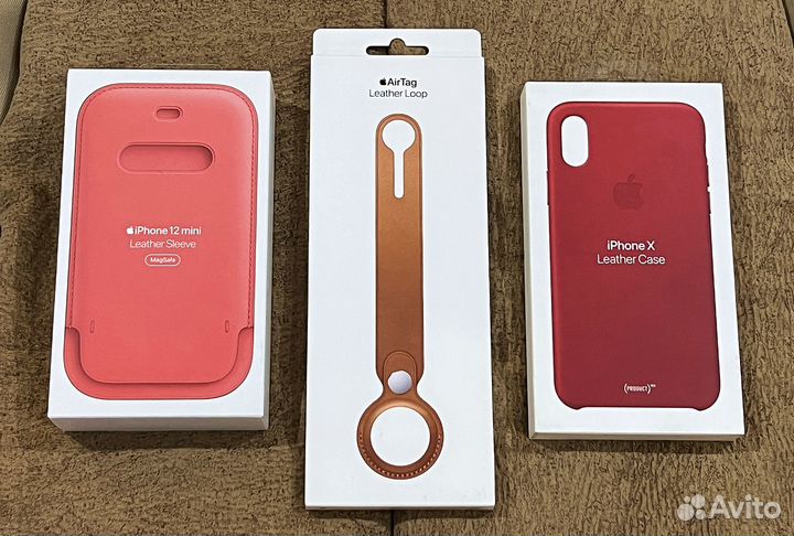 Чехол Apple Leather Case MagSafe 13mini/12 Ориг