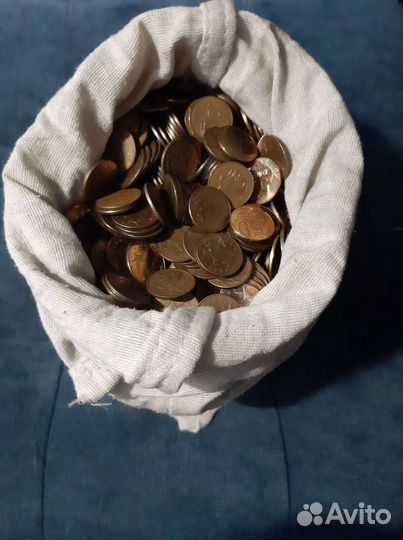 Монеты стальные 10-50 копеек 2006-2015г на вес