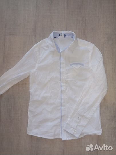 Рубашки школьные много р. 134