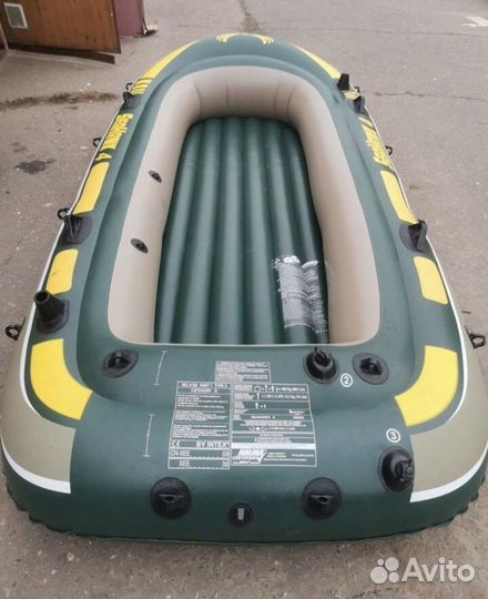 Надувная лодка intex seahawk 4