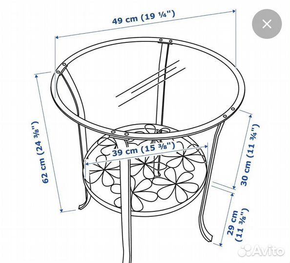Столик IKEA клингсбу