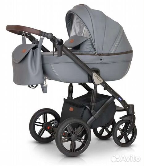 Verdi Mocca (3 в 1) коляска 3 в 1 в экокоже