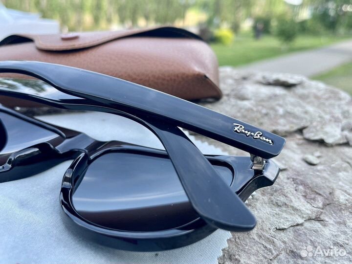 Очки Ray Ban Highstreet зеркальные классика черные