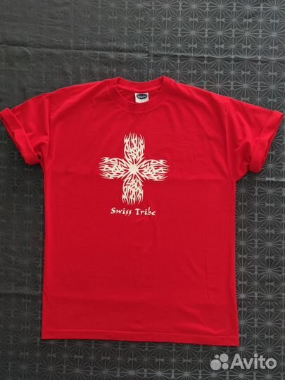 Футболка мужская красная L
