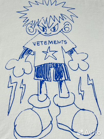 Футболка Vetements Doodle Print